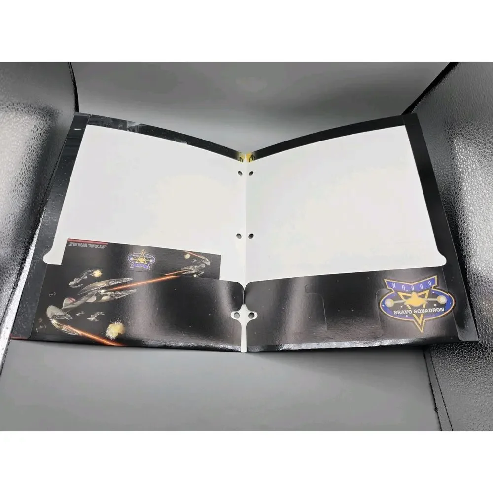 Vintage Star Wars Naboo Bravo Squadron Pocket Folder With Bookmark Space